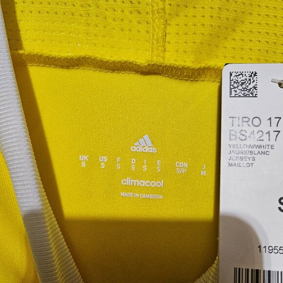 Adidas Men's Soccer Jersey in Bright Yellow color - Picture 3 of 11